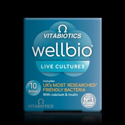 Vitabiotics Wellbio 10 Billion Microbiotic Cultures ,30 Capsules | بروبيوتك لتحقيق توازن البكتيريا في الجهاز الهضمي