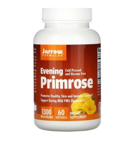 Jarrow Evening Primrose 1300 mg 60 Softgels مكمل غذائي لتعزيز صحة الجلد