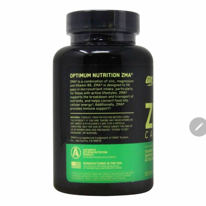 ON Optimum Nutrition ZMA 90 Capsules لتحسين الآداء الرياضي