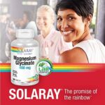 Solaray Magnesium Glycinate 400 mg 120 veg Capsules لدعم وظائف القلب والاوعية الدموية