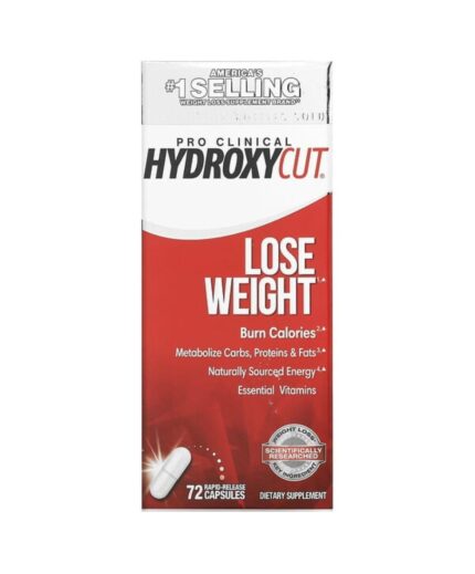 Purely Hydroxycut Pro Clinical Weight Loss Rapid Release Capsules 72ct كبسولات هيدروكسيكت برو لفقدان الوزن