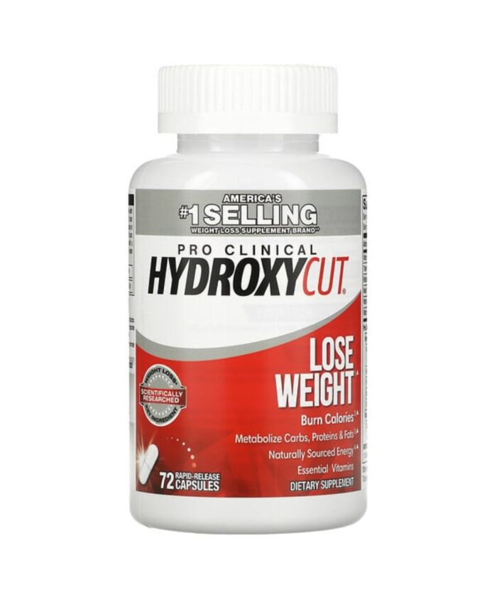 Purely Hydroxycut Pro Clinical Weight Loss Rapid Release Capsules 72ct كبسولات هيدروكسيكت برو لفقدان الوزن