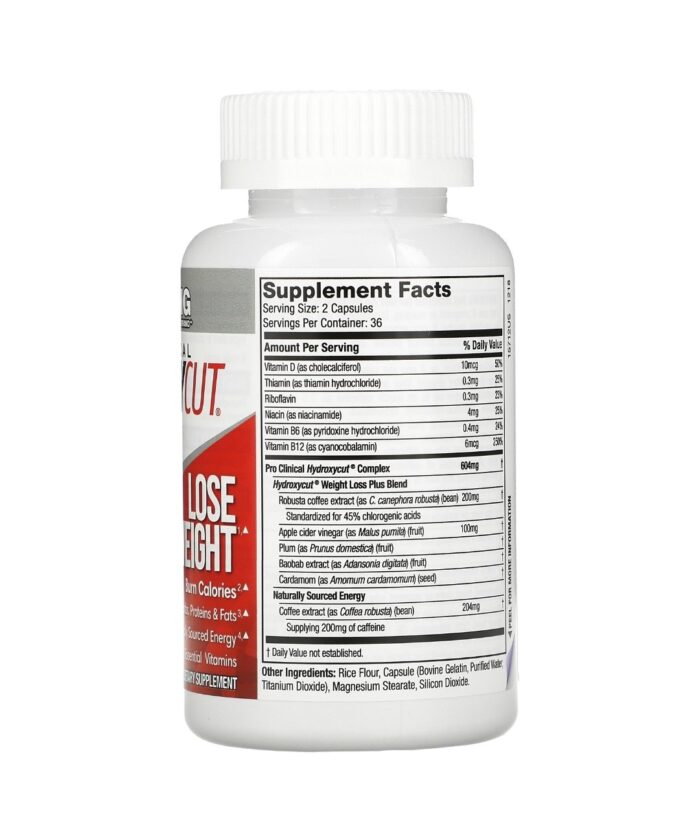 Purely Hydroxycut Pro Clinical Weight Loss Rapid Release Capsules 72ct كبسولات هيدروكسيكت برو لفقدان الوزن