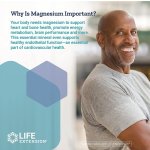 Life Extension Magnesium Caps 500 mg 100 Capsules كبسولات المغنيسيوم لدعم صحة القلب والأعصاب