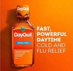 Vicks DayQuil Cold &amp Flu Relief Liquid Acetaminophen  شراب فيكس داي كويل لتخفيف أعراض البرد والإنفلونزا