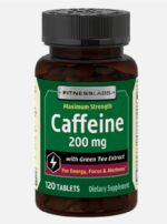 Caffeine 200 Mg 120 Tablets أقراص الكافين لدعم الطاقة