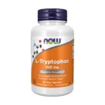 Now Foods L-Tryptophan 500 mg 60 Vegetarian Capsules كبسولات تريبتوفان علاج مضاد للاكتئاب