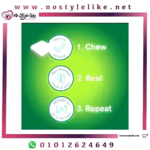 Nicorette 4 MG 105 FRUIT GUM SUGAR FREE علكة النيكوتين للإقلاع عن التدخين