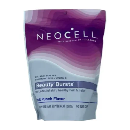 Neocell Beauty Burst Fruit Punch 60 chew مكمل غذائي للبشرة والشعر والأظافر
