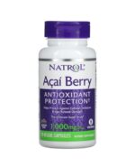 Natrol Acai Berry 1000 mg Antiosidant Protection 75 Veggie Capsules مكمل غذائي لفقدان الوزن