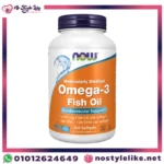Omega 3 NOW أوميغا 3 200 كبسولة – دعم لصحة القلب والمخ