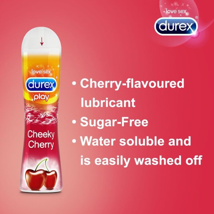 Durex Play Cheeky Cherry 50 ml e مزلق حميمي جل المتعة لاحساس احلي بنكهة الكرز