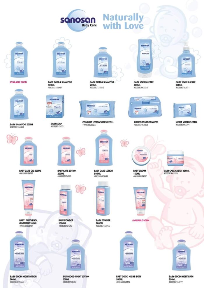 Sanosan Bath amp Shampoo 200 ml سانوسان شامبو عناية بالشعر -Baby Shampoo