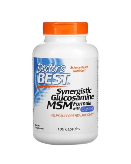 DOCTOR BEST GLUCOSAMINE 180 CAPSULESالجلوكوزامين لدعم صحة المفاصل