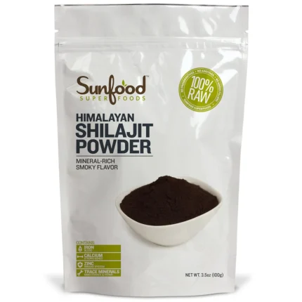 sunfood himalayan shilajit powder 100g مسحوق شيلاجيت متعدد الفوائد