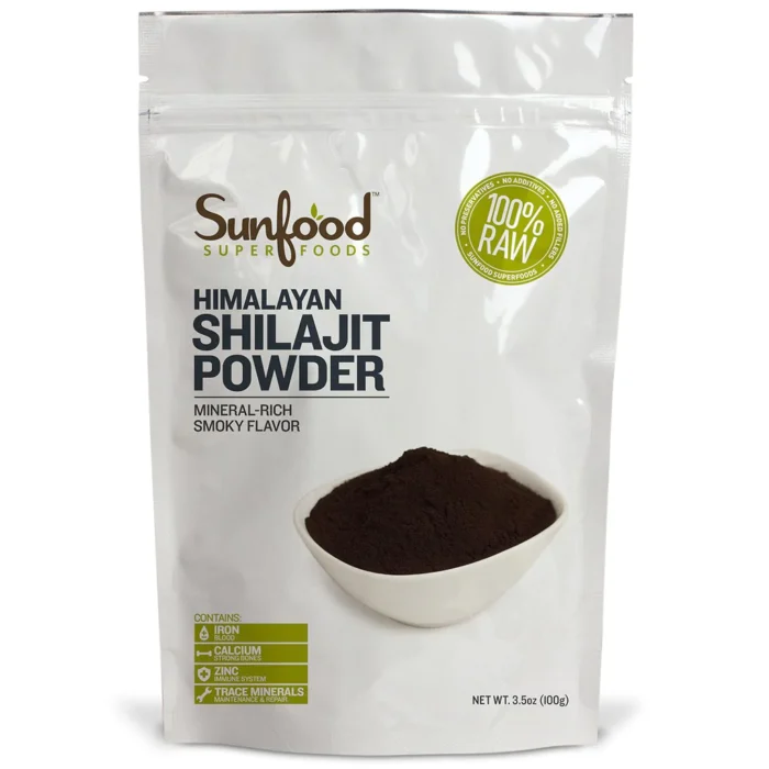 sunfood himalayan shilajit powder 100g مسحوق شيلاجيت متعدد الفوائد