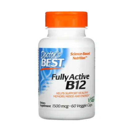 DOCTOR BEST B12 1500GM 60 CAPS مكمل غذائي مدعم بفيتامين ب12