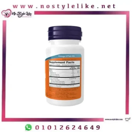 Now Molecularly Distilled Omega-3 Fish Oil 1000 mg 100 Softgels مكمل غذائي لدعم صحة القلب والاوعية الدموية