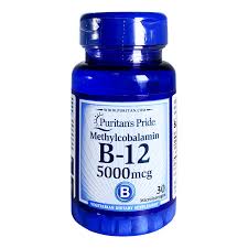Puritan`s Pride Methylcobalamin B12 5000mcg 30 Mircrolozenges