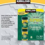 Kirkland Signature Low Dose Aspirin 81Mg 365 Tablets أسبرين منخفض الج