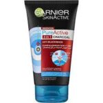 Garnier PureActive Charcoal 3in1 150ml غارنيه بيور اكتيف غسول بالفحم 150مل