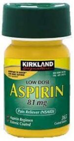 Kirkland Signature Low Dose Aspirin 81Mg 365 Tablets أسبرين منخفض الج