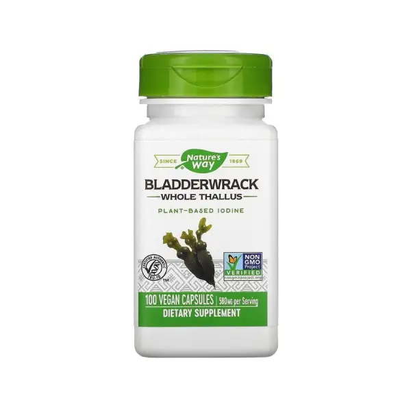 033674153802 Nature's Way Bladderwrack 580 mg 100 Capsules