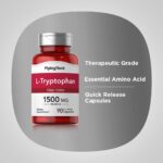 Piping Rock L-Tryptophan 1500 mg 90 Capsules مكمل غذائي لتحسين المزاج