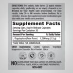Piping Rock L-Tryptophan 1500 mg 90 Capsules مكمل غذائي لتحسين المزاج