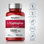 Piping Rock L-Tryptophan 1500 mg 90 Capsules مكمل غذائي لتحسين المزاج