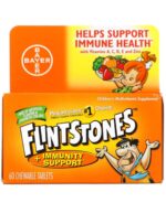 Flintstones Chewable Kid Multivitamin Immunity Support 60 Count فيتامينات المناعة المحببة للأطفال