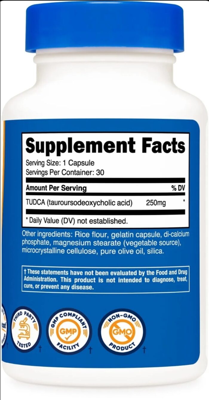 Nutricost Tudca 250mg 30 Capsulesحمض تورورسوديوكسيكوليك