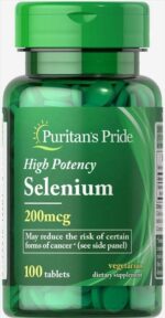 Puritan's Pride Selenium 200 mcg 100 Tablets مضاد اكسدة لتدعيم جهاز المناعة