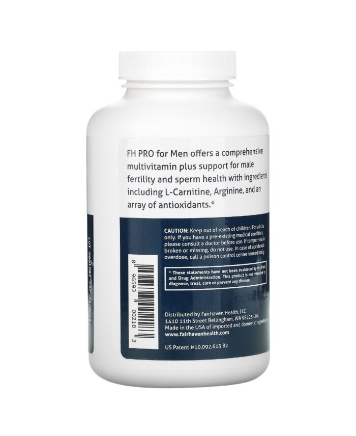Fairhaven Health, FH Pro for Men, 180 Capsules مكمل الخصوبة للرجال