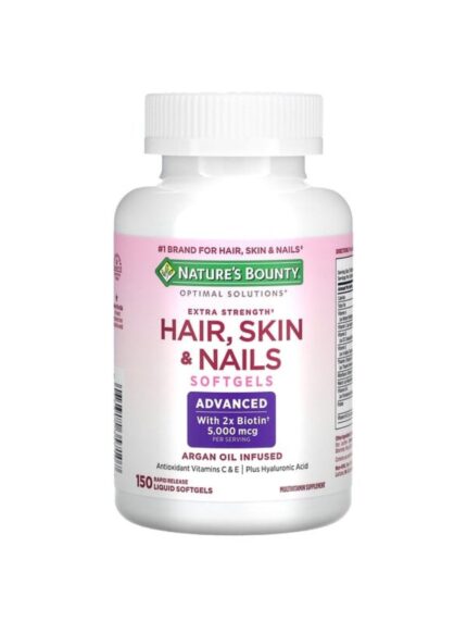 Nature's Bounty Hair, Skin & Nails 150 Caplets غني بالفيتامينات للشعر والجلد والأظافر