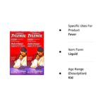 Tylenol Pain & Fever Grape Flavor, 4 Ounces شراب لعلاج نزلات البرد للأطفال - Image 3