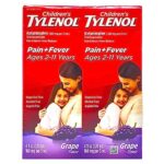 Tylenol Pain & Fever Grape Flavor, 4 Ounces شراب لعلاج نزلات البرد للأطفال