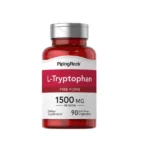 Piping Rock L-Tryptophan 1500 mg 90 Capsules مكمل غذائي لتحسين المزاج