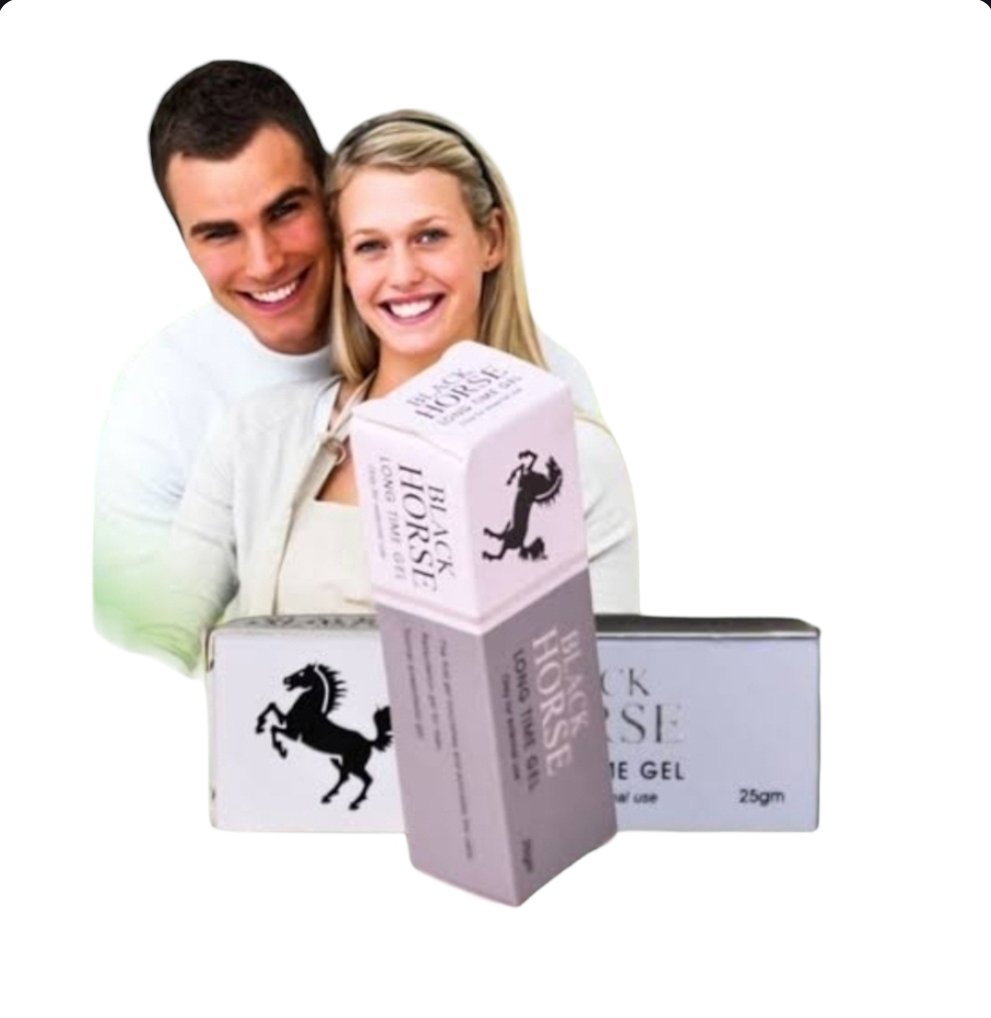BLACK HORSE LONG TIME GEL Only for External use 25g جل بلاك هورس لتأخير القذف