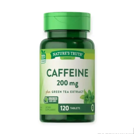 Nature's Truth Caffeine 200mg Plus Green Tea Extract 200 Tablets