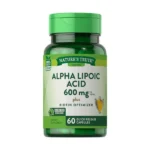 NATURE'S TRUTH ALPHA LIPOIC ACID 600 mg 60 CAPSULES حمض ألفا ليبويك بلس البيوتين المحسن