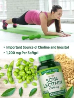 NATURE'S TRUTH SOYA LECITHIN 1,200 mg 120 Softgels مكمل الصويا للحفاظ على صحة الأعصاب