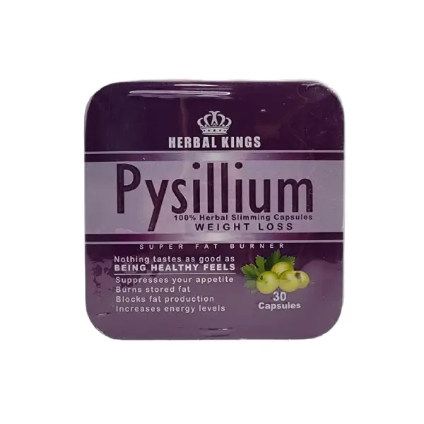 HERBAL KINGS Pysillium WEIGHT LOSS SUPER FAT BURNER 30 Capsules بيسيليوم للمساعدة علي التخسيس HERBAL KINGS Pysillium WEIGHT LOSS SUPER FAT BURNER 30 Capsules بيسيليوم للمساعدة علي التخسيس