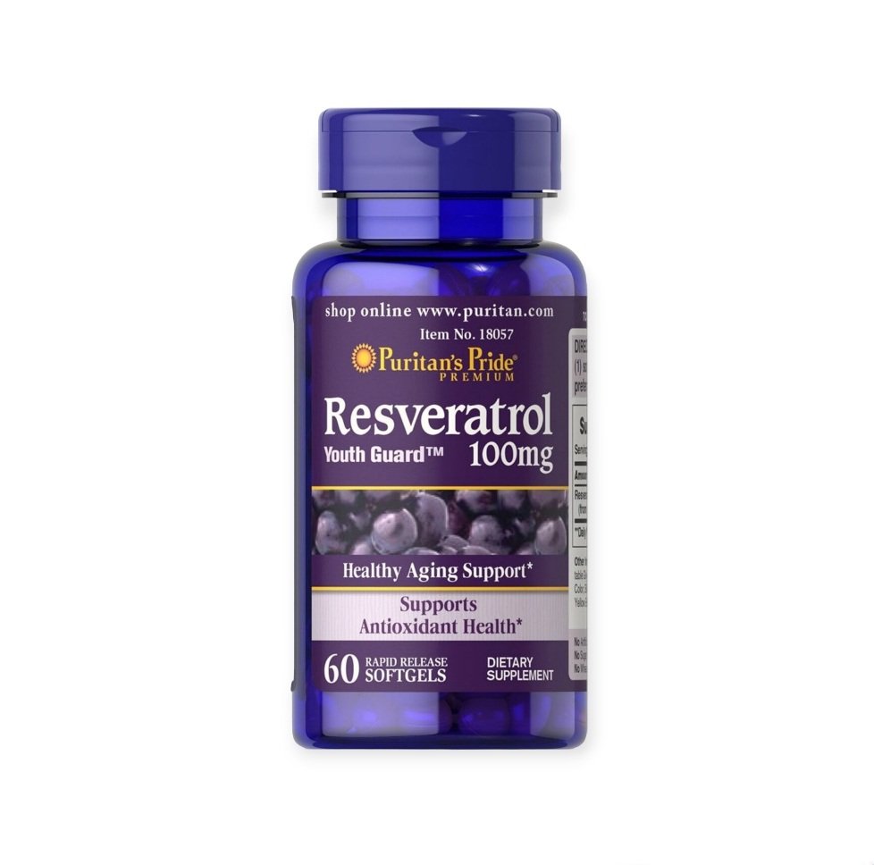 Puritan's Pride Resveratrol 100 mg 60 Softgels مكمل غذائي لمحاربة الشيخوخة Puritan's Pride Resveratrol 100 mg 60 Softgels | ريسفيراترول مكمل غذائي لمحاربة الشيخوخة