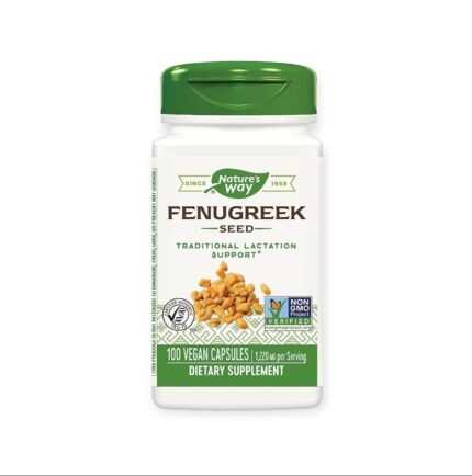 NATURES WAY FENUGREEK SEED 100 CAPSULES لدعم صحة المرضعات