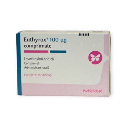 Euthyrox 100 mg 30 Tablets لعلاج قلة إنتاج هرمون الغدة الدرقية