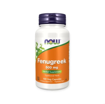 NOW® Fenugreek 500 mg 100 Veg Capsules كبسولات الحلبة منشط للخصوبة وإدرار الحليب