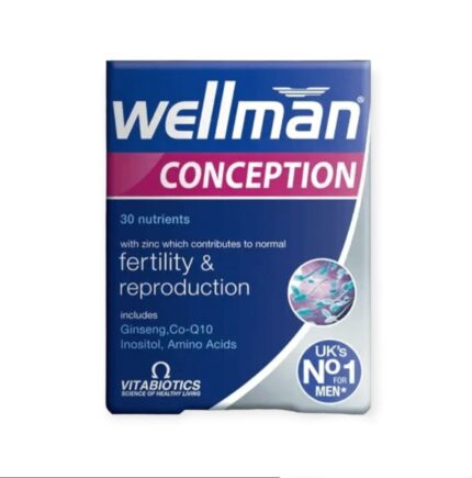 Vitabiotics Wellman Conception 30 Tablets ويل مان كونسبشن لدعم الخصوبة لدى الرجال
