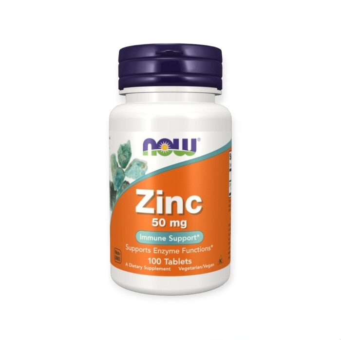 NOW® Zinc 50 mg 100 Tablets للحبيبات الزنك التعويضية وفوائدها