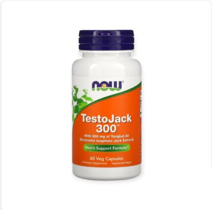 NOW® TestoJack 300 mg 60 Veg Capsules تستوجاك لدعم النشاط الجنسي